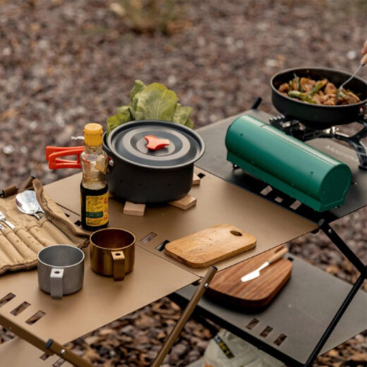 Tatakan Kayu Mangkuk MOUNTAINHIKER Tahan Suhu Tinggi Anti-scald Pot Camping Alas Gelas Panas Mounthiker - Image 5