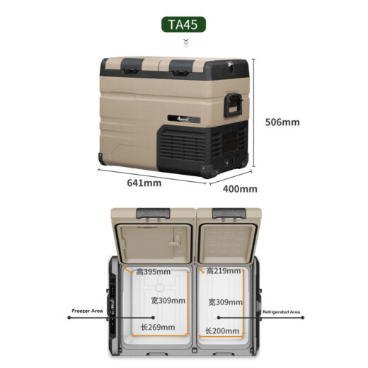 Kulkas Portable Alpicool TA45 45L Freezer Mobil Campervan Motorhome Ice Tiger Car Refrigerator - Image 5