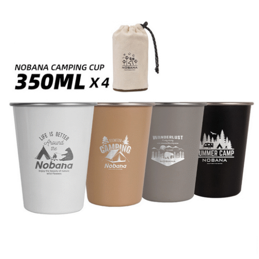 Gelas Camping CAMPLEADER Set 4pcs Cup - Image 5