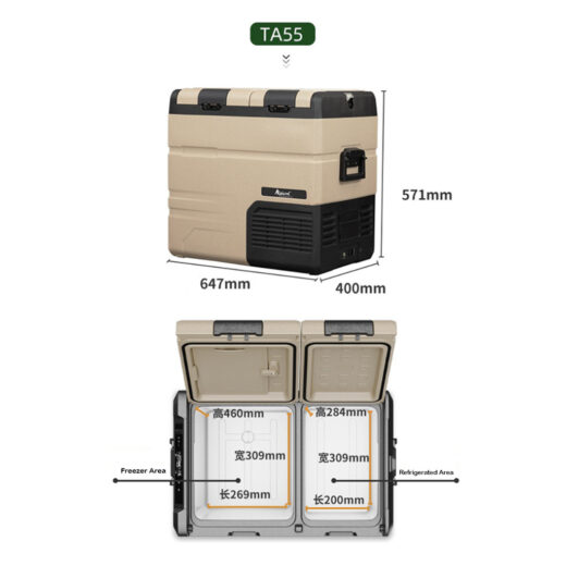 Kulkas Portable Alpicool TA55 55L Freezer Mobil Campervan Motorhome Ice Tiger Car Refrigerator - Image 6