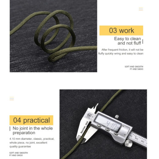 Tali Prusik Paracord ISE MOUNT 10 Core 31 Meter Camping Hiking Adventure Tali Pengikat Multifungsi Kemah Outdoor - Image 5
