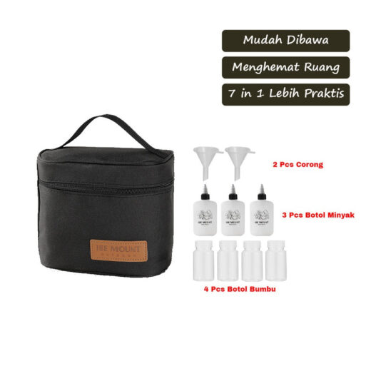Kotak Penyimpanan Bumbu Spice Box Outdoor Camping Picnic Equipment Botol Bumbu Alat Masak Kemah Hiking Mendaki - Image 7