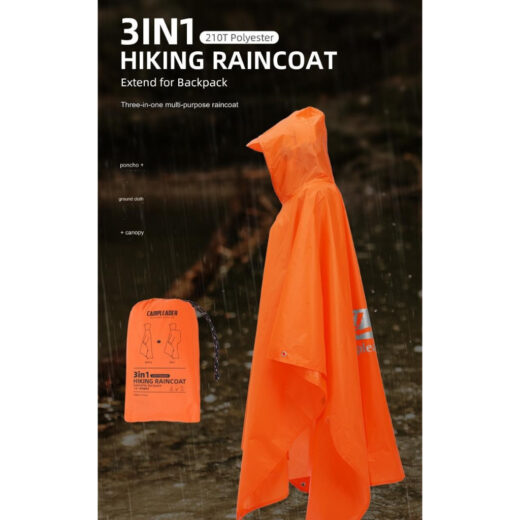 Mantel Rain Coat CAMPLEADER Jas Hujan 3 in 1 Outdoor Mantel Hiking Waterproof Camping Outdoor Mendaki - Image 3