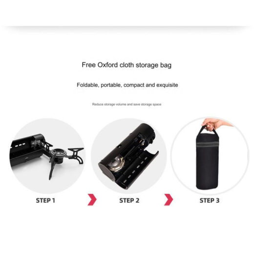 CLS Kompor Gas Lipat Portable Model Tabung Kompor Outdoor Camping Hiking Mendaki - Image 4
