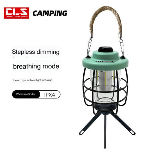 Lampu Lantern Camping Lanterns Outdoor Lamp USB Outdoor Hiking Lampu Retro Kemah - Image 2