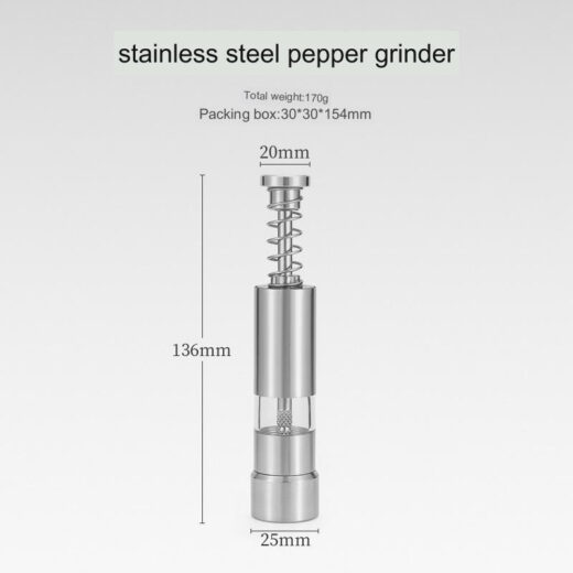 Grinder Lada Merica Push-Type Pepper Grinder Outdoor Camping - Image 3