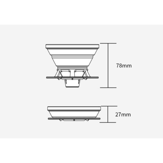 Filter Kopi Silicone V60 Folding Coffe Filter Kopi Dripper - Image 6