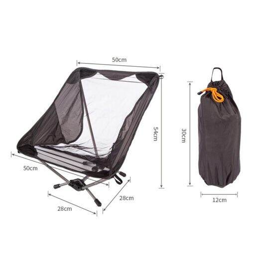 Kursi Lipat CAMPLEADER Moonchair Transparan Ultra Light Outdoor Camping - Image 3