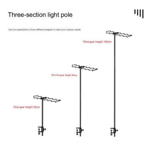 Tiang Lampu Gantung Multifungsi ISE MOUNT Light Rack Mini Glamping Camping Outdoor - Image 3