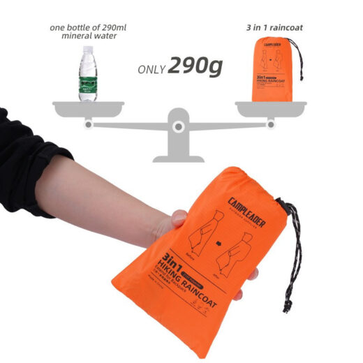 Mantel Rain Coat CAMPLEADER Jas Hujan 3 in 1 Outdoor Mantel Hiking Waterproof Camping Outdoor Mendaki - Image 5