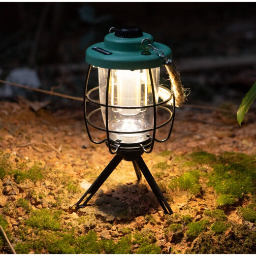 Lampu Lantern Camping Lanterns Outdoor Lamp USB Outdoor Hiking Lampu Retro Kemah - Image 4
