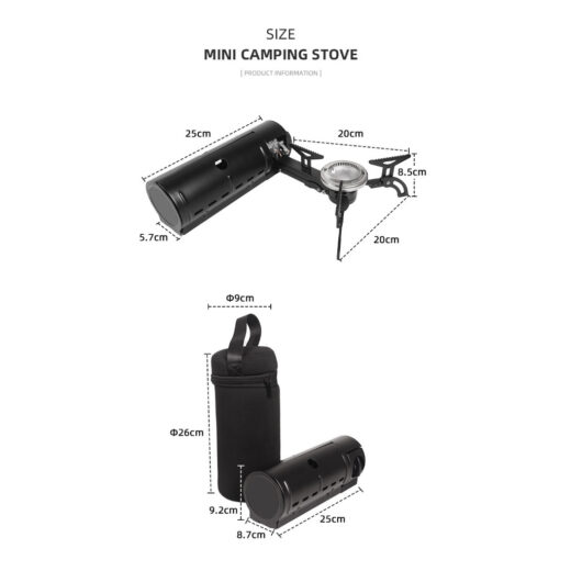 CLS Kompor Gas Lipat Portable Model Tabung Kompor Outdoor Camping Hiking Mendaki - Image 6