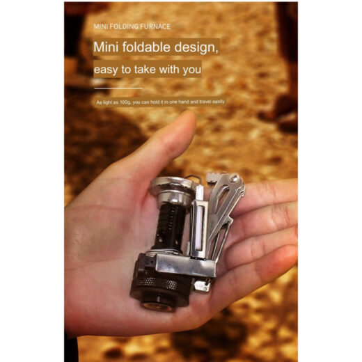 Kompor Camping Canister Mini Ultralight Portable Outdoor Stove Alat Masak Hiking Mendaki - Image 4