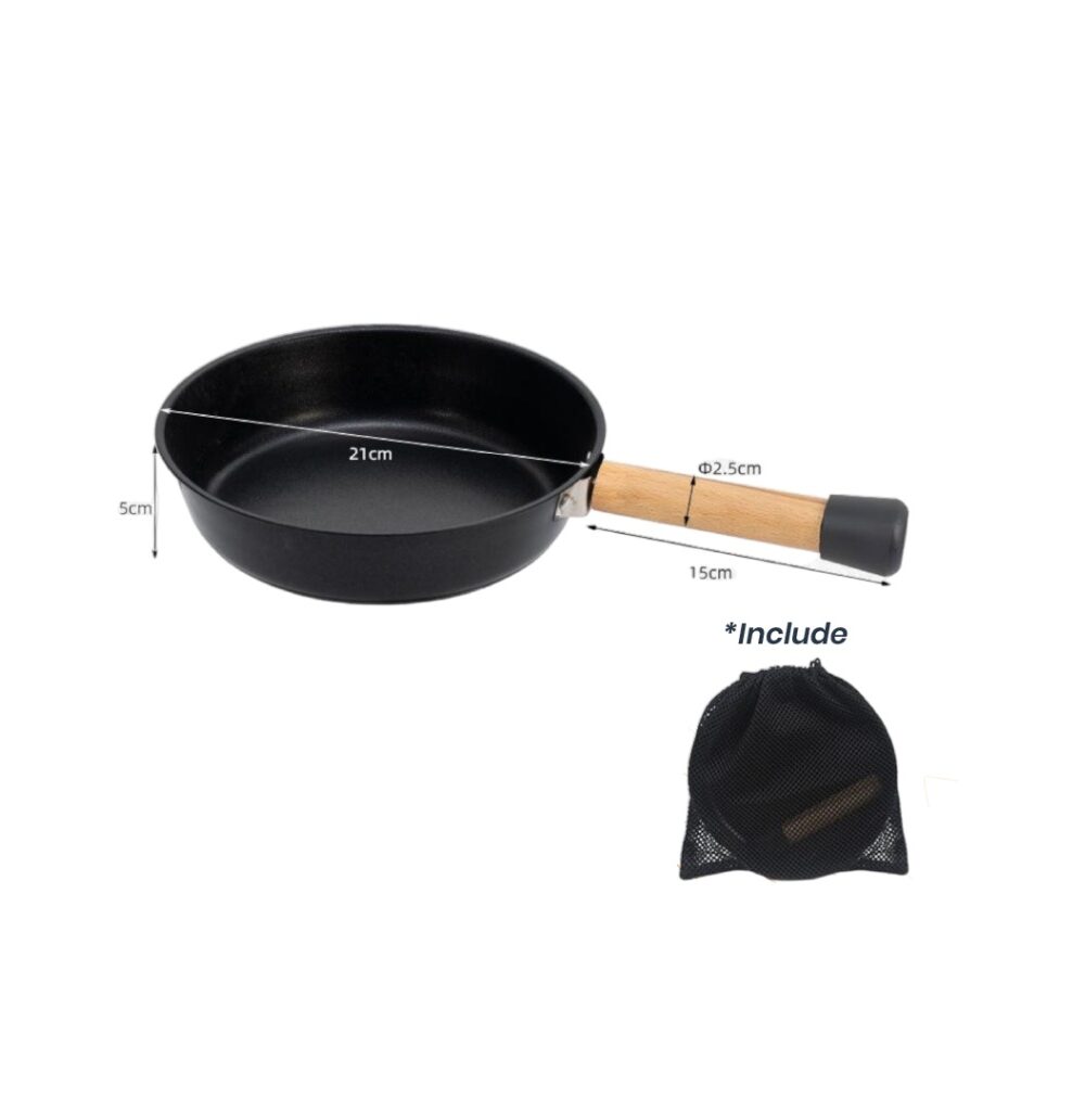 Frying Pan BBQ Alat Masak Teflon Wajan Camping Outdoor