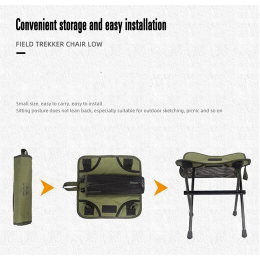 Kursi Lipat Mini Multifungsi Outdoor Folding Camping Chair Portable CLS Hiking Mendaki - Image 5