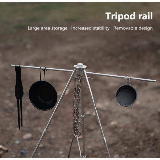 Hanging Tripod ISE MOUNT Tripod Masak Camping Hanging Pot Outdoor Hiking - Image 3