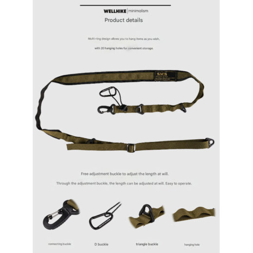 Tali Gantung Camping WELLHIKE Hanging Rope Clotheline Gantungan Strap Kemah Hiking Outdoor - Image 3