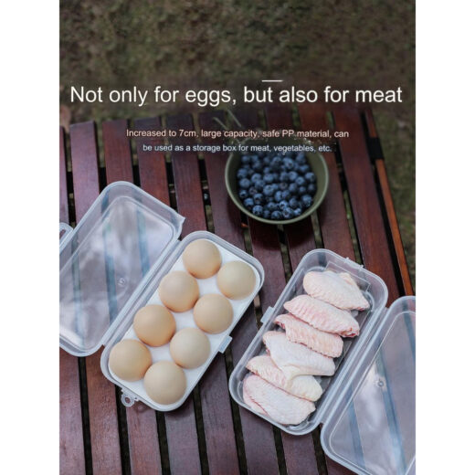 Wadah Tempat Telur ISE MOUNT 3/4/8 Kotak Telur Portable Egg Holder Kitchen Container Camping Hiking Mendaki - Image 6