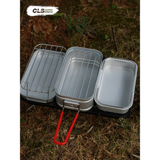 Lunch Box Portable 304 Stainless Steel Nesting Outdoor Kotak Makan Camping Picnic Hiking - Image 6