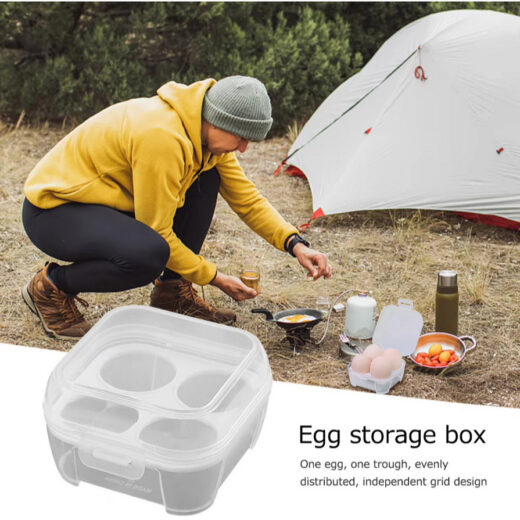 Wadah Tempat Telur ISE MOUNT 3/4/8 Kotak Telur Portable Egg Holder Kitchen Container Camping Hiking Mendaki - Image 7