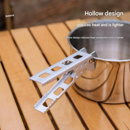 Pegangan Panci ISE MOUNT Pot Holder Nesting Aluminium Alloy Penjepit Panci Outdoor Camping Hiking - Image 3