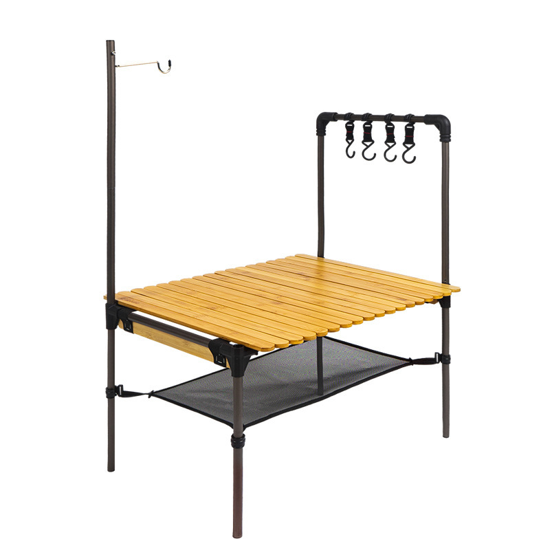 Meja Lipat Camping Multifungsi Folding Kitchen Table Meja Dapur Kemah Outdoor Aluminium Alloy