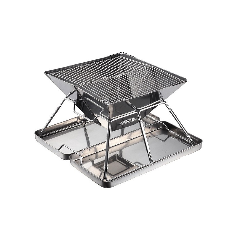 Panggangan BBQ Portable ISE MOUNT Grill Stainless Steel Grill Stove Camping Kemah Outdoor