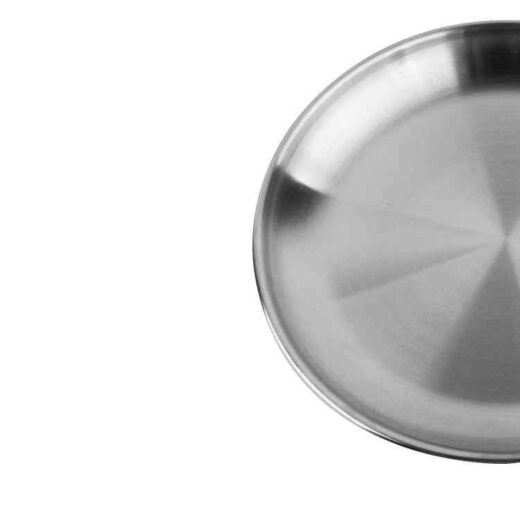 Piring Makan Camping ISE MOUNT Stainless Steel Nesting Plate Outdoor Mendaki - Image 2
