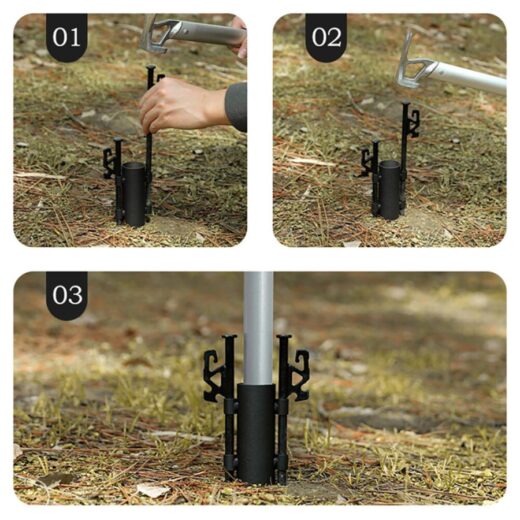 Pemegang Batang Tenda ISE MOUNT Canopy Pole Holder Tent Camping Awning Outdoor - Image 2