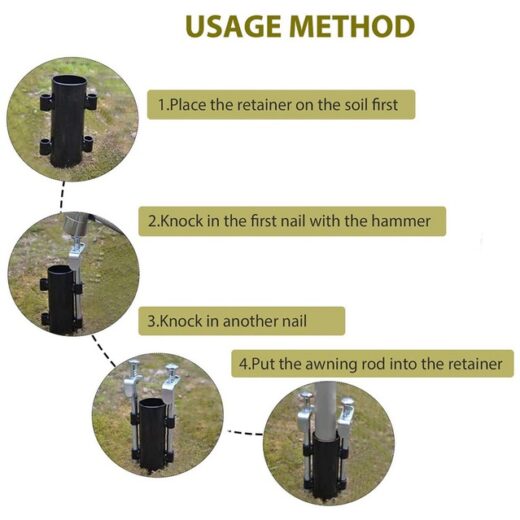 Pemegang Batang Tenda ISE MOUNT Canopy Pole Holder Tent Camping Awning Outdoor - Image 3