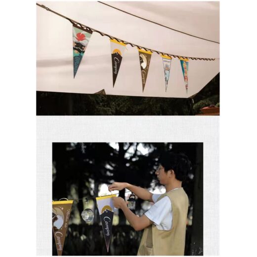 Bendera Camping Flag ISE MOUNT Bendera Kemah Segitiga Motif Outdoor Hiasan Dekorasi Tenda - Image 2