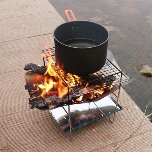 Panggangan BBQ Mini Portable ISE MOUNT Camping Picnic Folding Stove Grill Kemah Outdoor - Image 3
