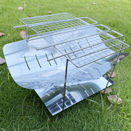 Panggangan BBQ Mini Portable ISE MOUNT Camping Picnic Folding Stove Grill Kemah Outdoor - Image 5