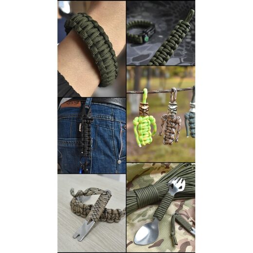 Tali Paracord 9 Core 31 Meter Prusik Tali Camping ISE MOUNT Hiking Adventure Aksesoris Kemah - Image 5