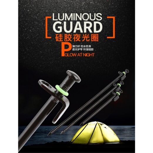 Ring Bulat Luminous ISE MOUNT Bahan Silika Gel Untuk Pasak Tenda Camping Kemah Outdoor - Image 6
