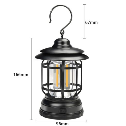 Lampu Tenda Camping Outdoor Tent Lamp Hiking Hanging Lantern Lampu USB Kemah - Image 4