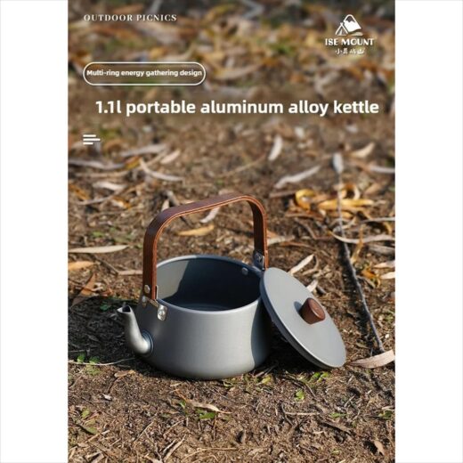 Kettle Air Camping ISE MOUNT 1.1L Aluminum Alloy Teapot Lightweight Outdoor Hiking Mendaki - Image 3