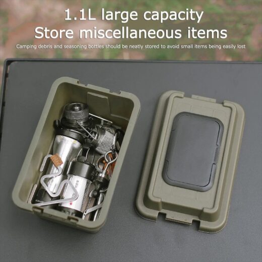 Kotak Tissue Camping 1.1L ISE MOUNT Multifungsi Storage Box Mini Outdoor Tempat Tissue Camping Kemah - Image 3