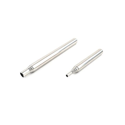 Alat Pembuat Api Unggun Arang Camping Stainless Steel Outdoor Pipa Peniup Api
