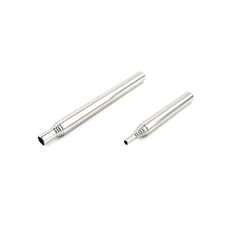 Alat Pembuat Api Unggun Arang Camping Stainless Steel Outdoor Pipa Peniup Api