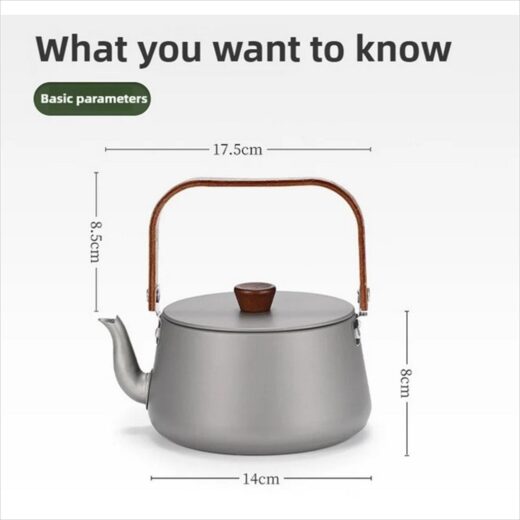 Kettle Air Camping ISE MOUNT 1.1L Aluminum Alloy Teapot Lightweight Outdoor Hiking Mendaki - Image 4