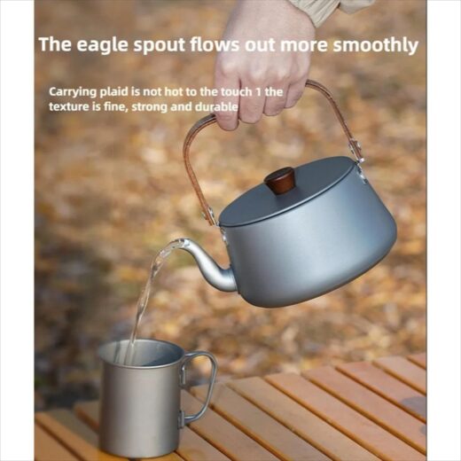 Kettle Air Camping ISE MOUNT 1.1L Aluminum Alloy Teapot Lightweight Outdoor Hiking Mendaki - Image 7