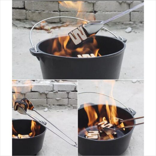 Capitan Panggangan BBQ Outdoor Iron Carbon Clip Charcoal Clip Camping Capit Arang Kemah - Image 3