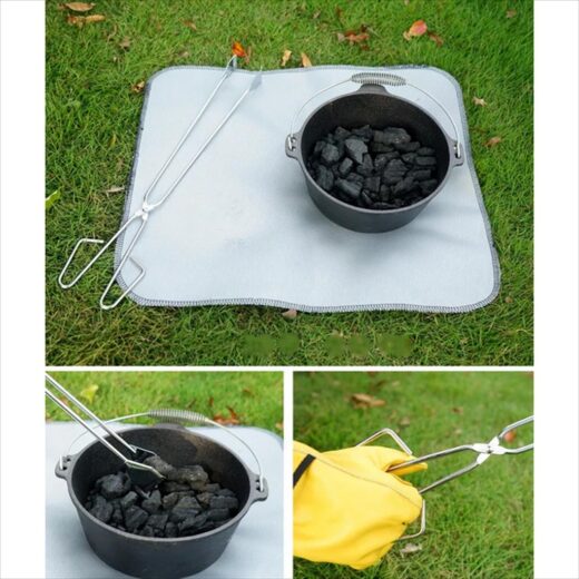 Capitan Panggangan BBQ Outdoor Iron Carbon Clip Charcoal Clip Camping Capit Arang Kemah - Image 4