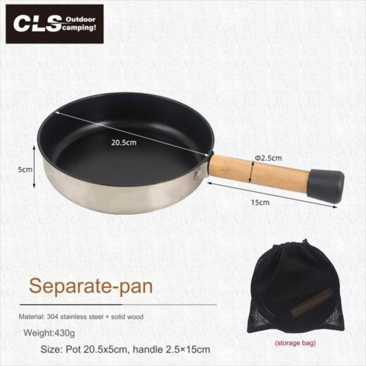 Frying Pan BBQ Alat Masak Teflon Wajan Camping Outdoor - Image 5