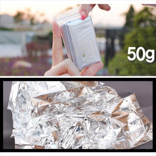 Emergency Blanket Mendaki Aluminium Foil Selimut Survival Outdoor Hiking Camping - Image 3