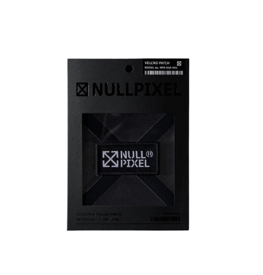 logo velcro patch nullpixel