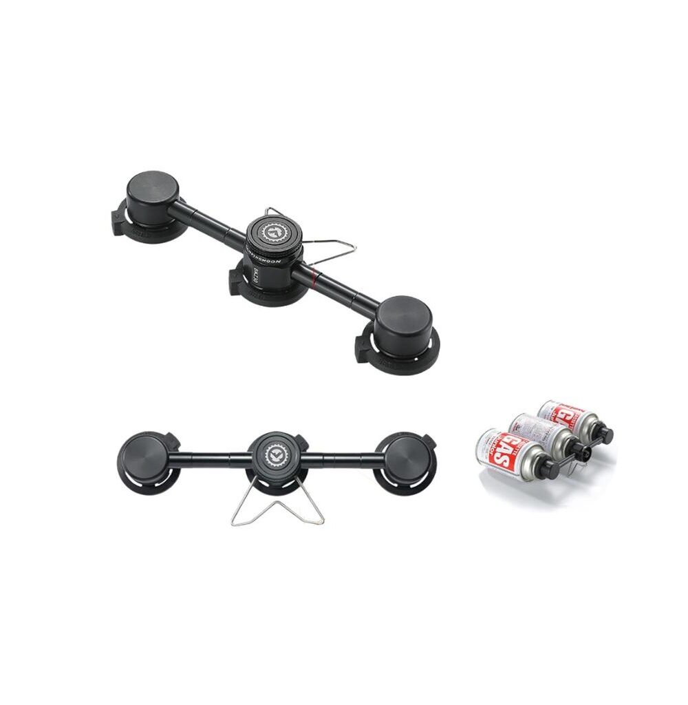 Cartridge Gas 3in1 CAMPINGMOON Adapter Gas Canister Camping Hiking