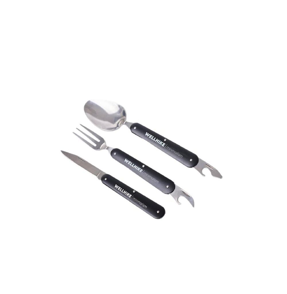 Set Alat Makan Lipat Camping WELLHIKE Tactical Folding Tableware