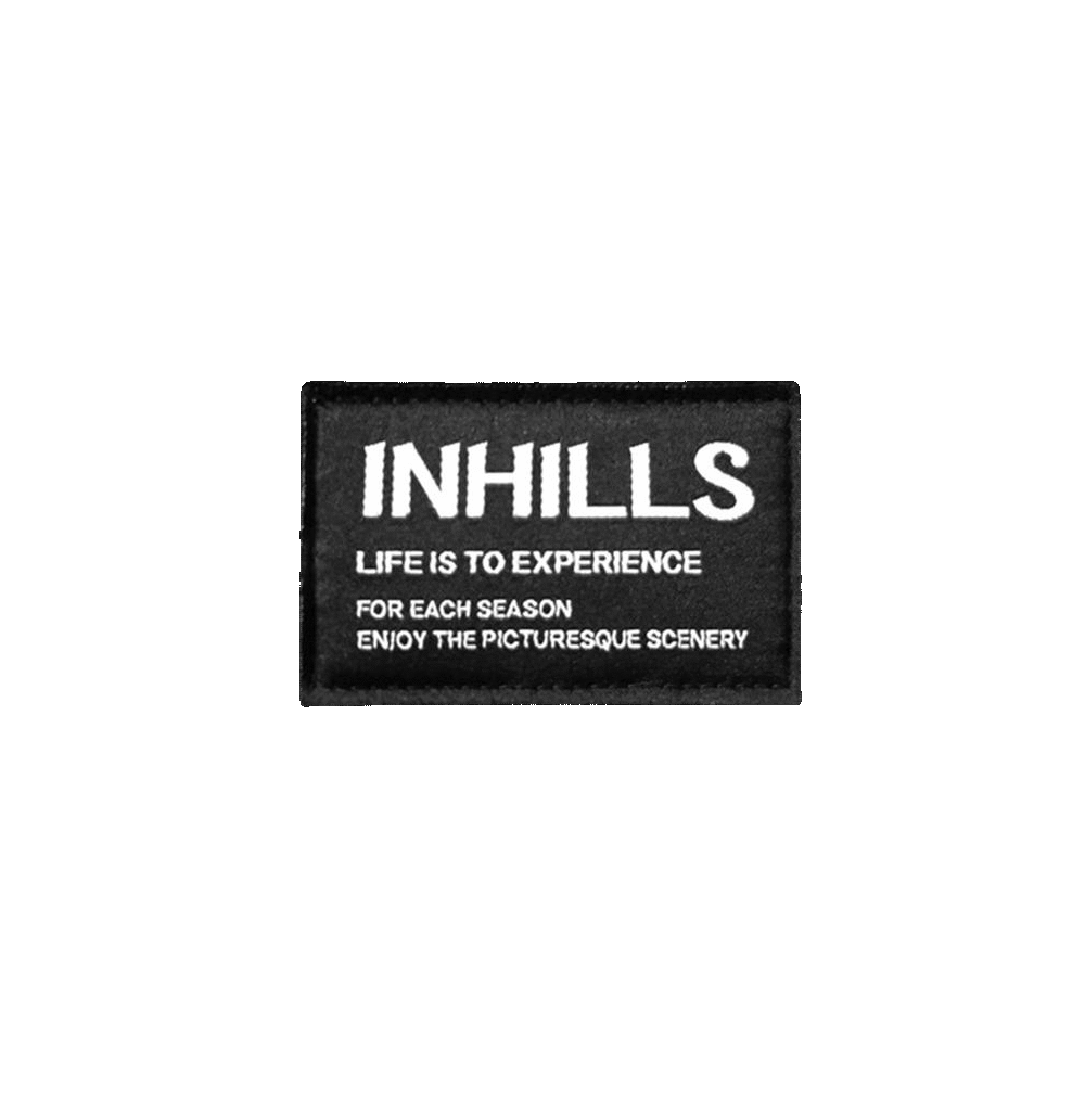 Sticker Velcro Patch INHILLS Logo Badge Patch Tempelan Stiker Camping Outdoor